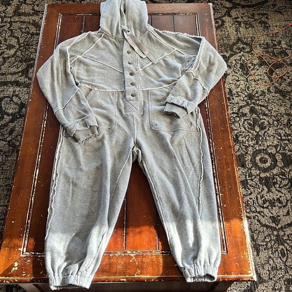 Free People Movement Size S Current Mood Onesie Grey - Picture 3 of 9